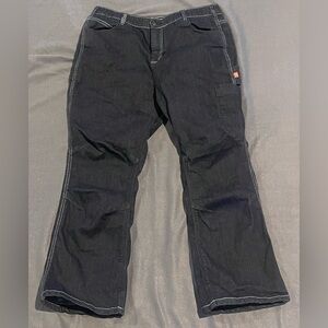 Dovetail cordura fabric‎ elastic waist bootcut jeans womens size 18x28 NWOT blue